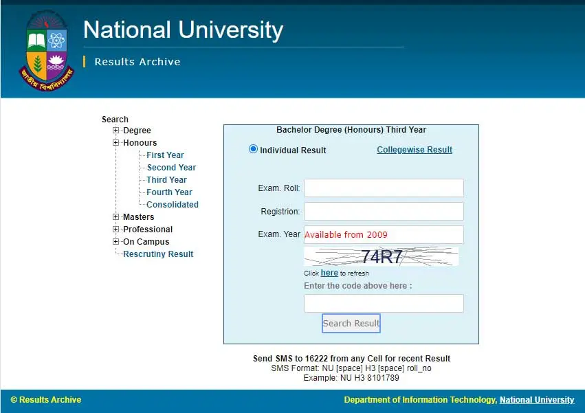 NU Result 2024