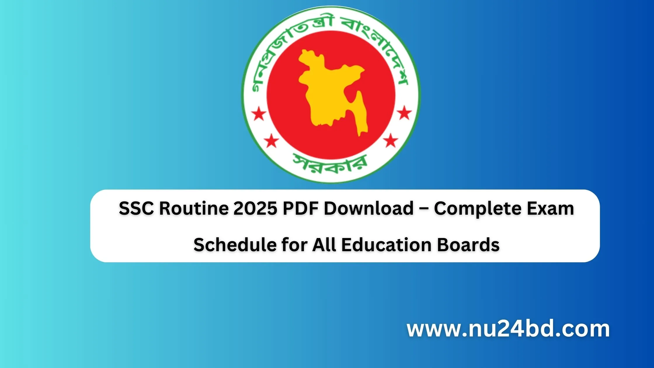 SSC Routine 2025 PDF Download