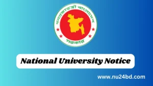 National University Notice